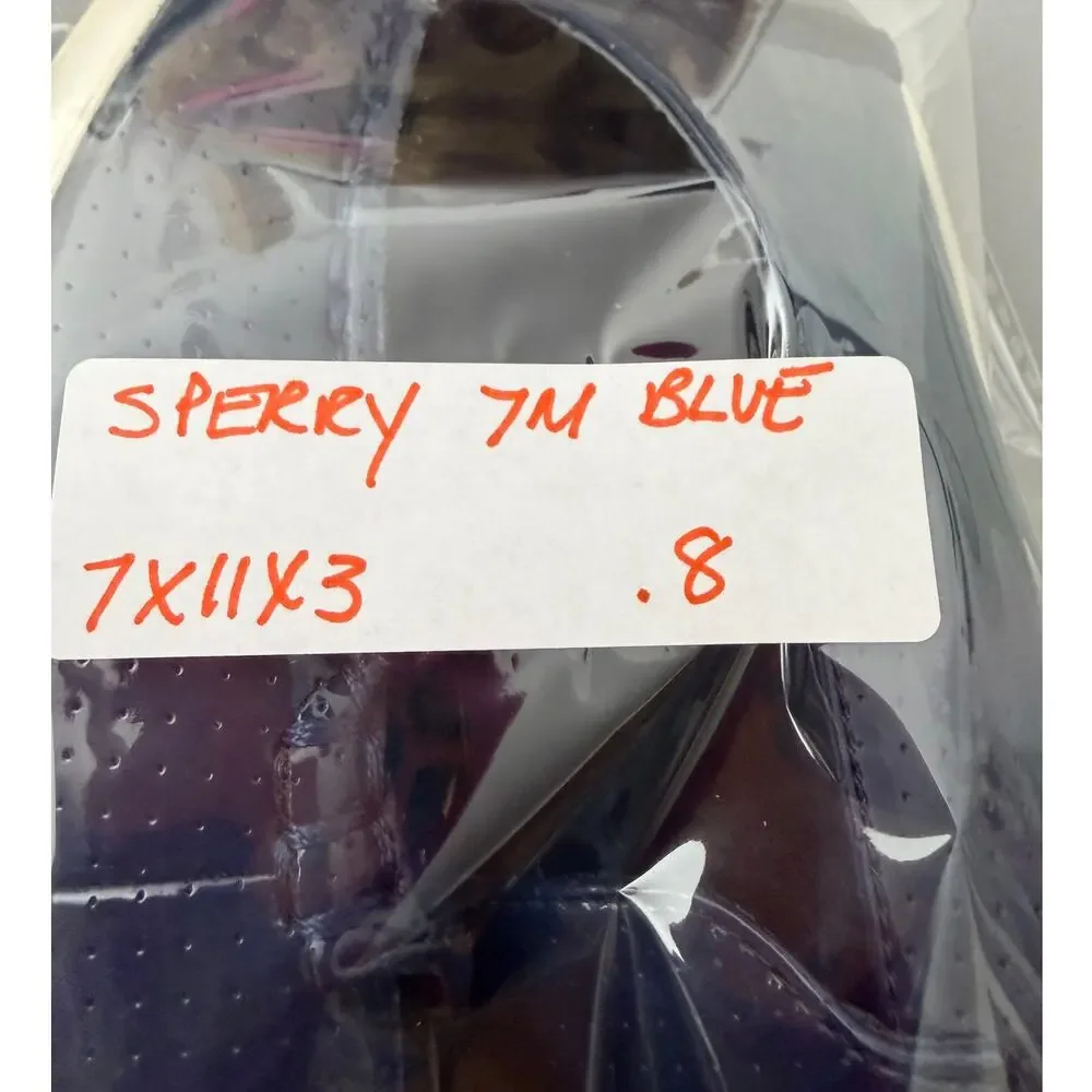 Sperry Top-Sider W7 Blue Leather Slip On Boat Shoes Driving Loafers STS83011